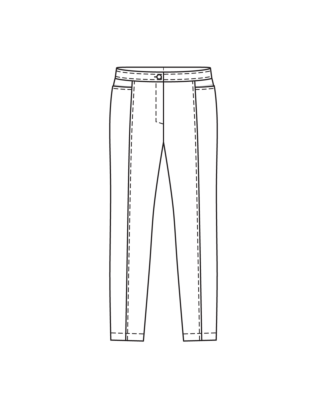 Pantalon en gabardine n°415 | Burda Curvy 04/24
