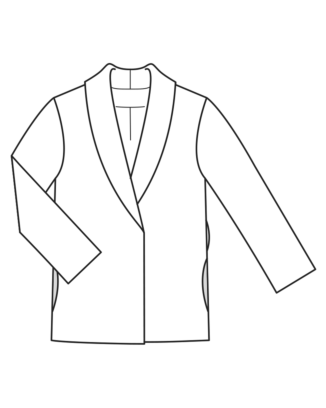 Veste en lainage mélangé n°105 | Burda Style 12/22