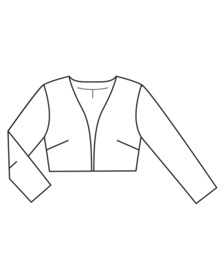 Veste courte en polyester n°114 | Burda Style 12/22