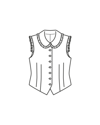 Gilet en viscose et lin mélangés n°108 | Burda Style 05/23