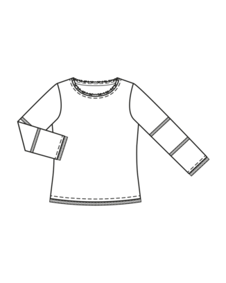 Top en jersey ajouré n°112 | Burda Style 05/23