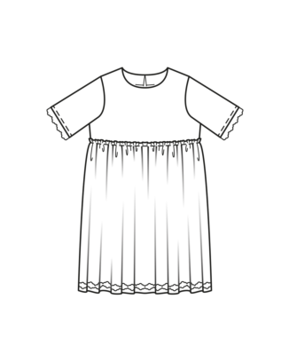 Robe enfant en coton mélangé n°128 | Burda Style 05/23