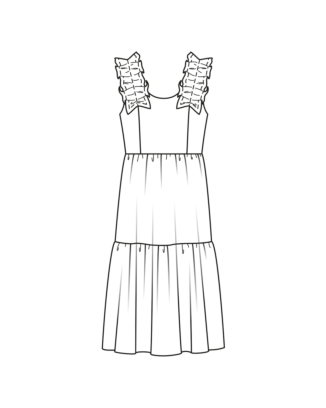 Robe en jacquard n°103 | Burda Style 06/23