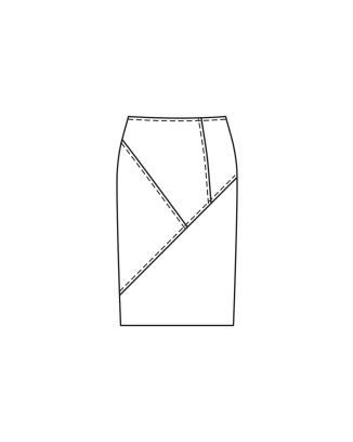 Jupe en cuir synthétique n°105 | Burda Style 06/23