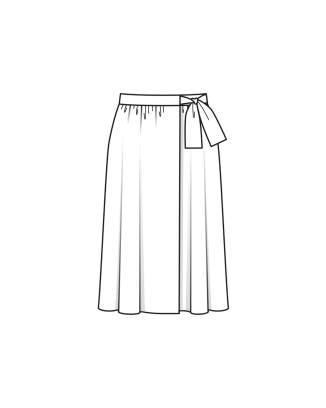 Jupe portefeuille en mousseline n°116 | Burda Style 06/23