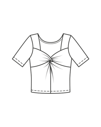 Top noué en jersey n°121 | Burda Style 06/23
