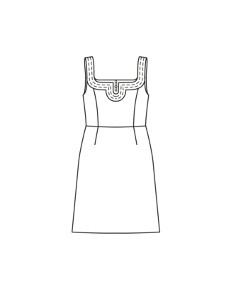 Robe à bretelles en coton n°101 | Burda Style 07/23