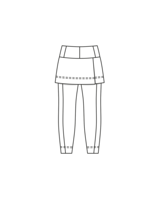 Pantalon à surjupe en jersey n°115 | Burda Style 07/23