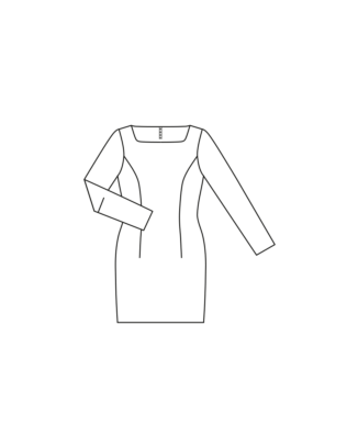 Robe fourreau en jacquard n°101 | Burda Style 08/23