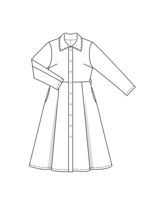 Manteau en suède n°112 | Burda Style 09/23