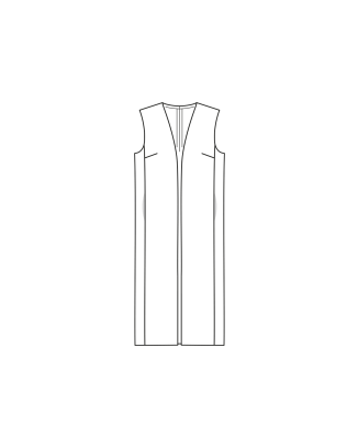 Gilet long en lainage n°105 | Burda Style 11/23