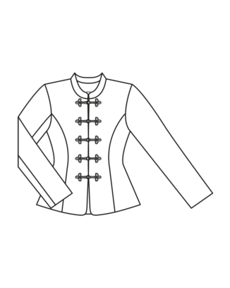 Veste en jacquard n°101 | Burda Style 12/23