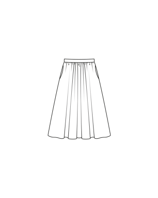 Jupe midi en polyester n°109 | Burda Style 12/23