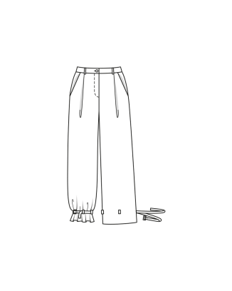Pantalon en coton n°120 | Burda Style 12/23