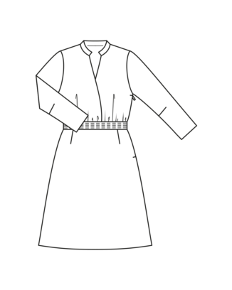 Robe en taffetas n°102 | Burda Style 01/24