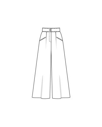 Pantalon en viscose n°108 | Burda Style 02/24