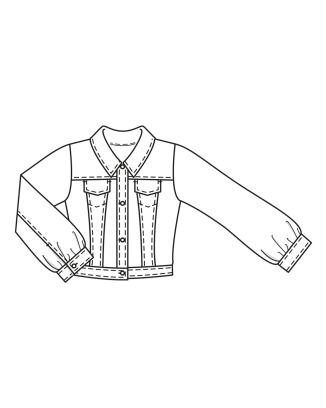 Veste en denim n°113 | Burda Style 02/24