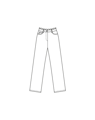 Pantalon en denim n°109 | Burda Style 04/24