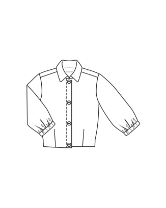 Veste chemisier en mousseline n°123 | Burda Style 06/24