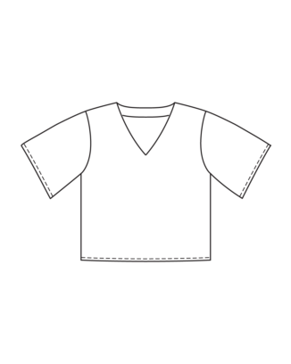 T-shirt en coton n°125 | Burda Style 06/24