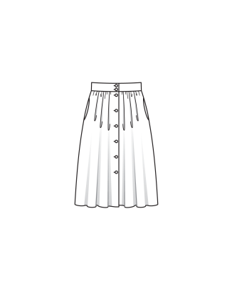 Jupe en coton n°132 | Burda Style 07/24 best of Burda Style 04/20
