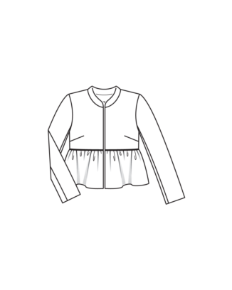 Veste en jersey n°130 | Burda Style 01/25 best of Burda Style 11/16