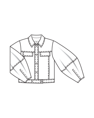 Veste en cuir synthétique n°108 | Burda Style 03/25