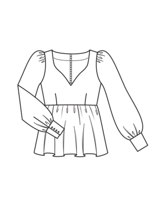 Blouse en polyester n°104 | Burda Style 04/25