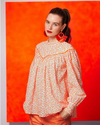 Blouse en tissu brodé n°114 | Burda Style 04/25