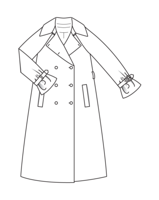 Manteau en viscose n°101 | Burda Style 05/25
