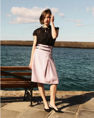 Jupe en tissu bouclette n°107 | Burda Style 05/25