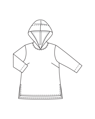 Sweat-shirt en jersey n°125 | Burda Style 05/25
