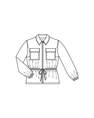 Parka en memory foil n°119 | Burda Style 06/25