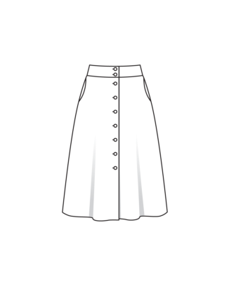 Jupe en mousseline n°128 | Burda Style 07/25