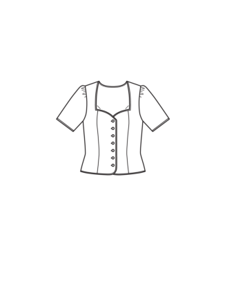 Corsage en polyester n°114 | Burda Style 08/25
