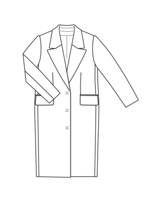 Manteau en lainage n°126 | Burda Style 08/25