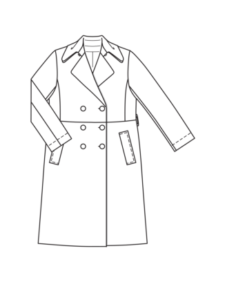 Trench-coat en coton n°124 | Burda Style 09/25