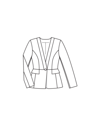 Blazer en jersey n°128 | Burda Style 09/25 best of Burda Style 11/18