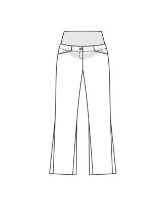 Pantalon de maternité en gabardine n°131 | Burda Style 10/25 best of Burda Style 06/2010