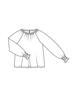 Blouse en mousseline n°109 | Burda Style 11/25