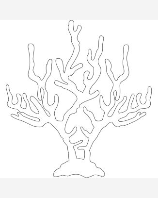 Gabarit pour décor corail de Burda Style Août 2015