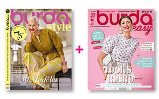 Abonnement couplé 1 an : Burda Style 12 numéros + Burda Easy 6 numéros