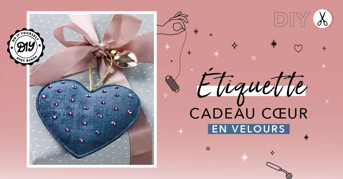 DIY : Coudre une étiquette cadeau