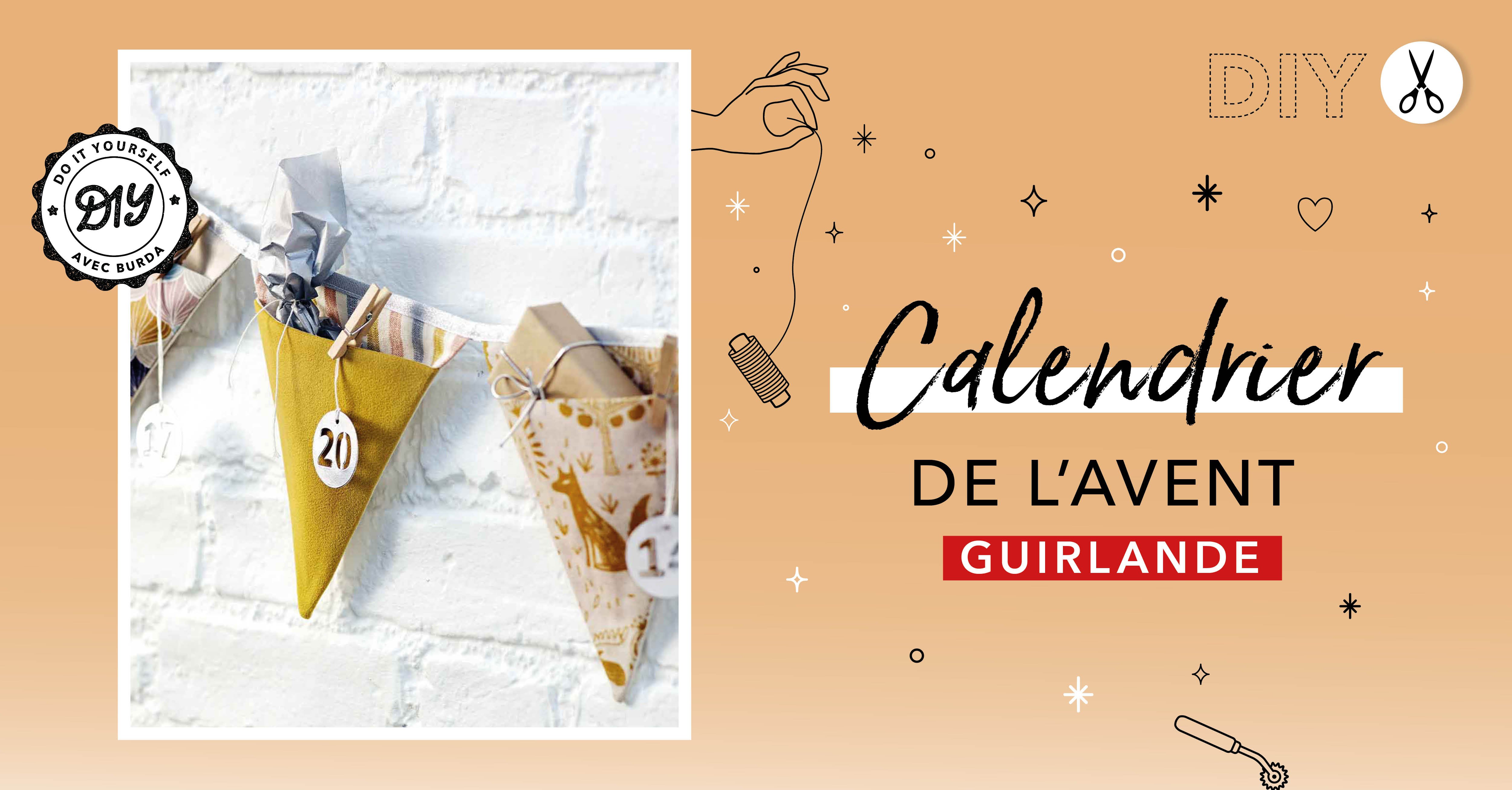 DIY : Calendrier de l'Avent guirlande