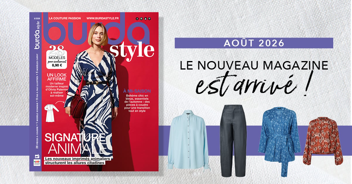 Entre été et rentrée, le nouveau Burda Style d’août 2026