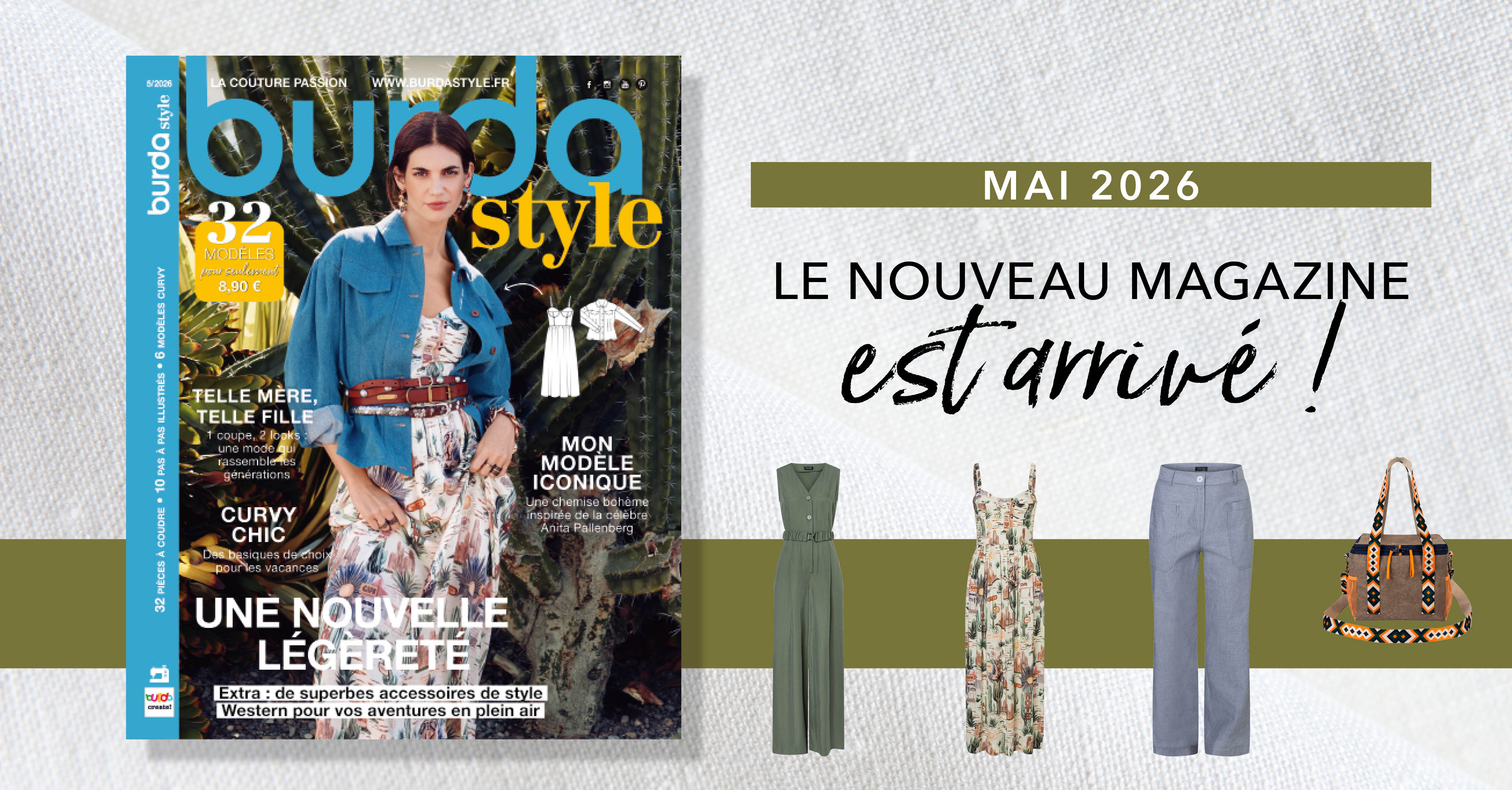 «Une nouvelle légèreté », le nouveau Burda Style de mai 2026 