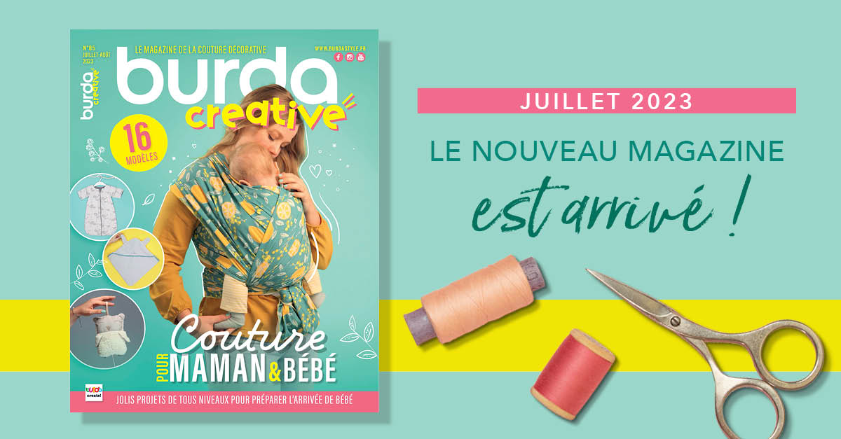 Nouvelle parution : Burda creative n° 85 – Couture pour Maman et Bébé