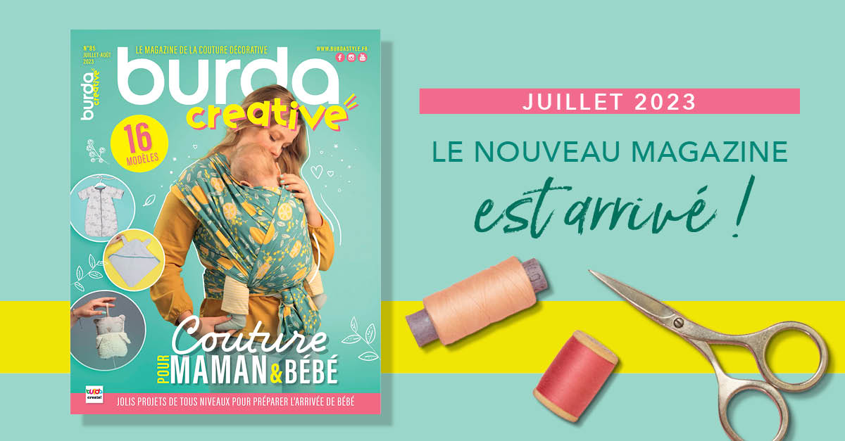 Nouvelle parution : Burda creative n° 85 – Couture pour Maman et Bébé