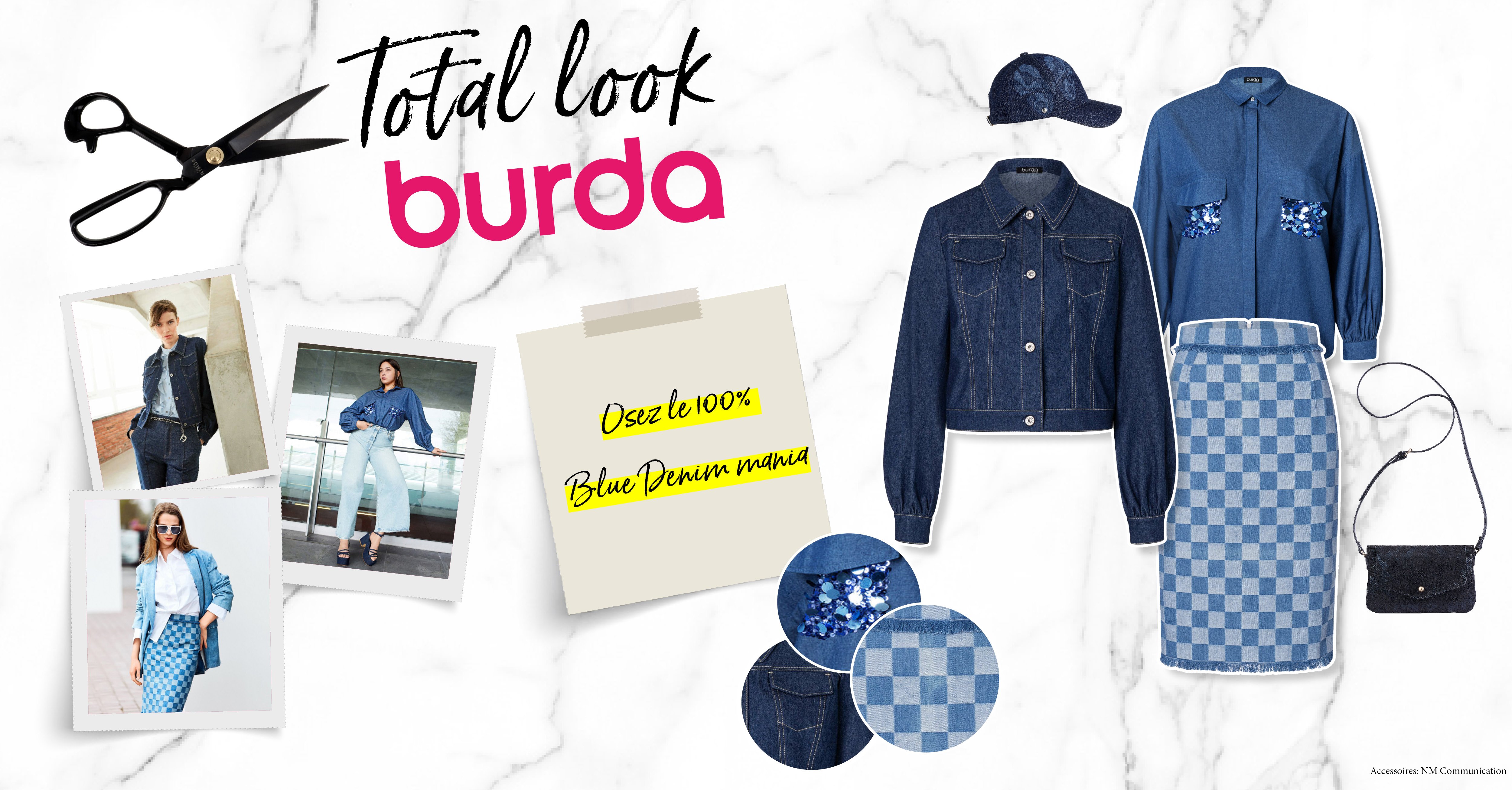 Total look Burda: L’intersaison en total look denim !