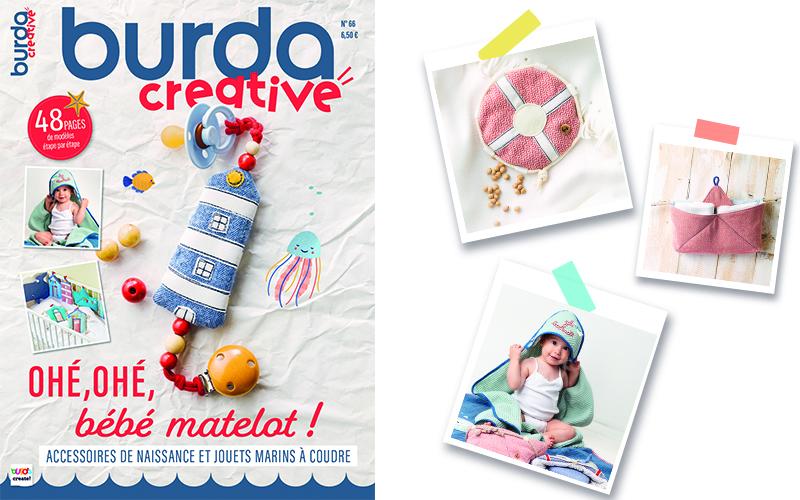 Nouvelle parution : Ohé, ohé, bébé matelot ! Accessoires de naissance et jouets marins à coudre